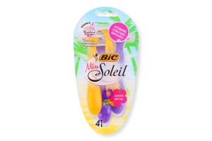 Бритва с 3-мя лезвиями без сменных картриджей Miss Soleil BiC 4шт