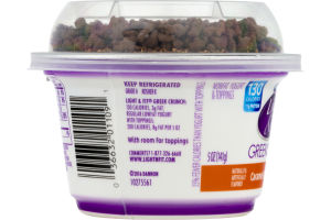 Dannon Light & Fit Greek Crunch Nonfat Yogurt Caramel Fudge Pretzel