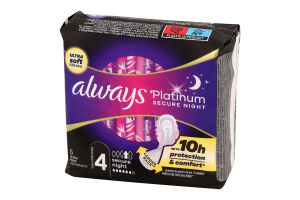 Прокладки гигиенические ароматизированные Secure Night Platinum Ultra Always 5шт