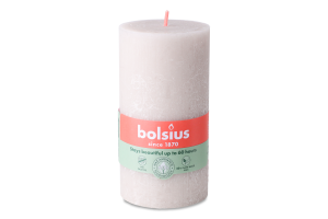 Свеча серая 13х6.8см №103668790321 Bolsius 1шт