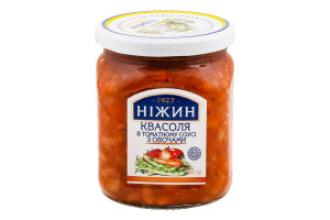 Квасоля в томатному соусі з овочами Ніжин с/б 450г