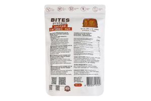 Цукерка в чорному шоколаді Salted caramel nut Protein bites Healthy Choice д/п 145г