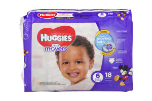 Huggies Little Movers Diapers Size 6 - 18 CT