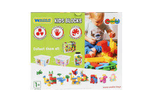 Конструктор для дітей від 1року №41294 Kids blocks Wader 50ел