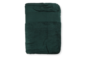 Рушник зелений махровий зеро твіст з бордюром 100*150см 600г/м2 ГМ Текстайл