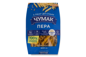 Изделия макаронные класс экстра группа А Перья Чумак м/у 400г