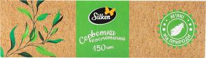 Серветки паперові Мікс крафт 2шари 150шт в асортименті коробка Сілкен