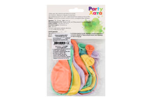 Набір кульок латексних Макарон пастель 25см 10шт Паті Хата