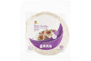 Ahold Flour Tortillas Omega-3 & Calcium Medium - 10 CT