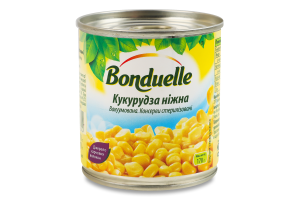 Кукуруза нежная вакуумированная стерилизованная Bonduelle ж/б 170г