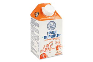 Сливки 15% ультрапастеризованные АТ Одеський консервний завод дитячого харчування т/п 500г