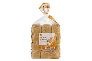 Ahold Brown & Serve Wheat Rolls - 12 CT