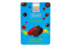 Драже Toskani 60 г малина та вишня в мол. шок. И00