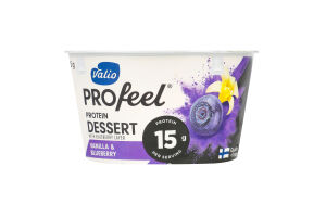 Десерт сирков Valio PROfeel ПротеїнВанілЧорн б/лак