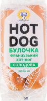 Булочка солодова Французький хот-дог Рома м/у 0.12кг