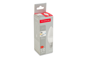 Лампа светодиодная 6W 510lm E14 4100К №TLC3706144 Titanum 1шт
