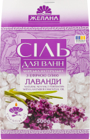 Соль для ванн с эфирным маслом лаванды Желана 500г