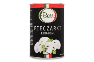 Шампіньйони різані стерилізовані 425мл ж/б Баррі