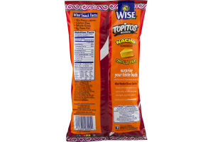 Wise Topitos Rounds Tortilla Chips Nacho Cheese Flavored