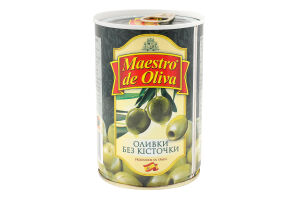 Оливки без косточки Maestro de Oliva ж/б 420г