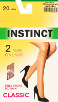 Получулки женские Instinct Classic 20den 23-25 natural 2пары