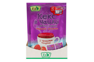 Концентрат сухой с ароматом клубники Красный бархат Кекс в чашке Еко м/у 55г
