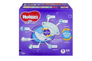 Huggies Little Movers Diapers 6 - 54 CT