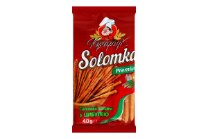 Соломка Преміум солона з цибулею 40г Кухарчук