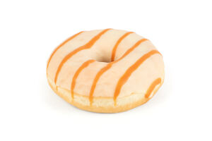 Пончик быстрозамороженный с карамельной начинкой White donut Mantinga 70г