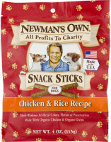 Newman's Own Snack Sticks For Dogs Chicken & Rice Recipe