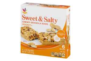 Ahold Chewy Granola Bars Sweet & Salty Peanut - 6 CT