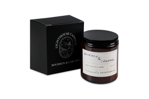 Свічка соєва 200мл Bourbon&Caramel Light House 1шт