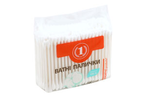 Палочки ватные косметические ТМ "1" 300шт