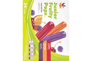 Ahold Junior Fruity Pops Assorted - 24 CT