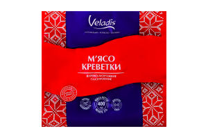 Мясо креветки глазированное Veladis в/м в/у 400г