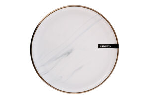 Тарілка десертна Marmo біла кераміка 19см Ardesтo