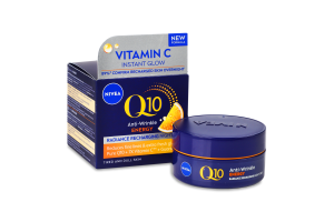 Крем ночной против морщин Восстановление сияния Q10 Энергия Nivea 50мл