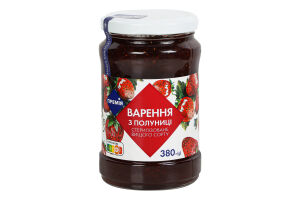 Полуниця варення упак., 0,380 Премія