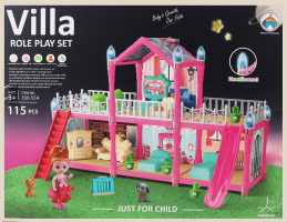 Набор игрушечный для детей от 3-х лет с аксессуарами 50х32см №VA266600 Вилла двухэтажная Great Fortune 1шт