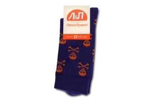 Шкарпетки чоловічі Лівий&Правий Море 27 фіолет