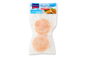 Медальоны из кусочков хека замороженные Norven в/у 240г