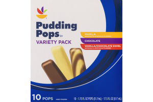 Ahold Pudding Pops Variety Pack - 10 CT