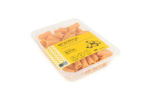 Паста яичная классическая свежая Rigatoni Spravzhnya лоток 250г