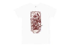 Футболка Sol's Imperial Cossack with hawk білий M