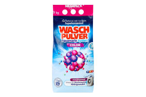 Засіб мийний для прання порошкоподібний Color Aquamarin system Wasch Pulver 9кг