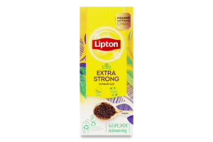 Чай чорний Екстра міцний Lipton к/у 25Х2г