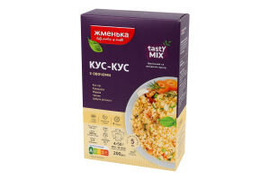 Кускус швидкого приготування з овочами TastyMix Жменька к/у 4х50г