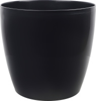 Горщик д/квітів Матільда темно-сірий круглий 20*18см Алеана