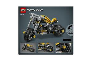 Конструктор для дітей від 7років №42225 Yellow motorbike Technic Lego 151ел