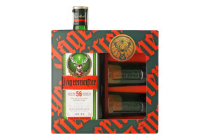 Набор Ликер 0.7л 35% + 2 шота 40мл Jagermeister к/у 3шт